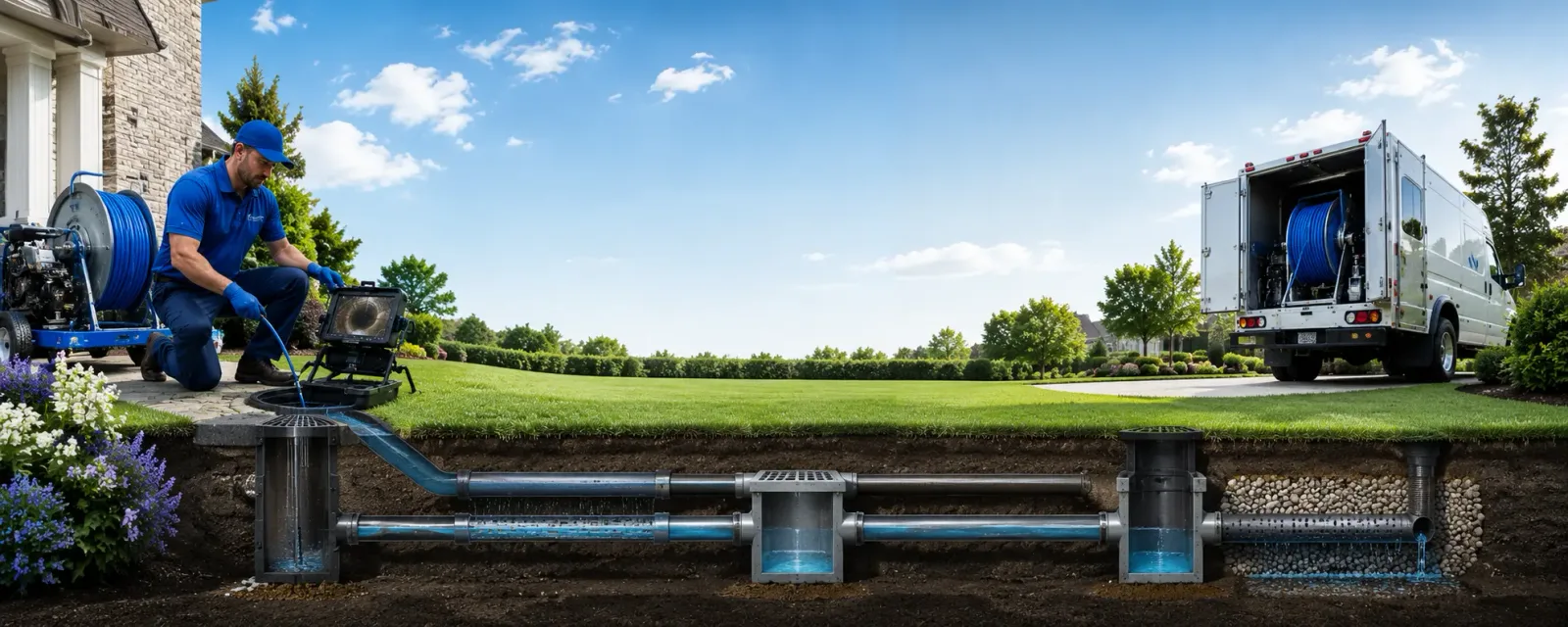 Outdoor drain cleaning information for Moorestown, NJ